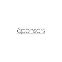 a black and white logo with the word sponsor on it